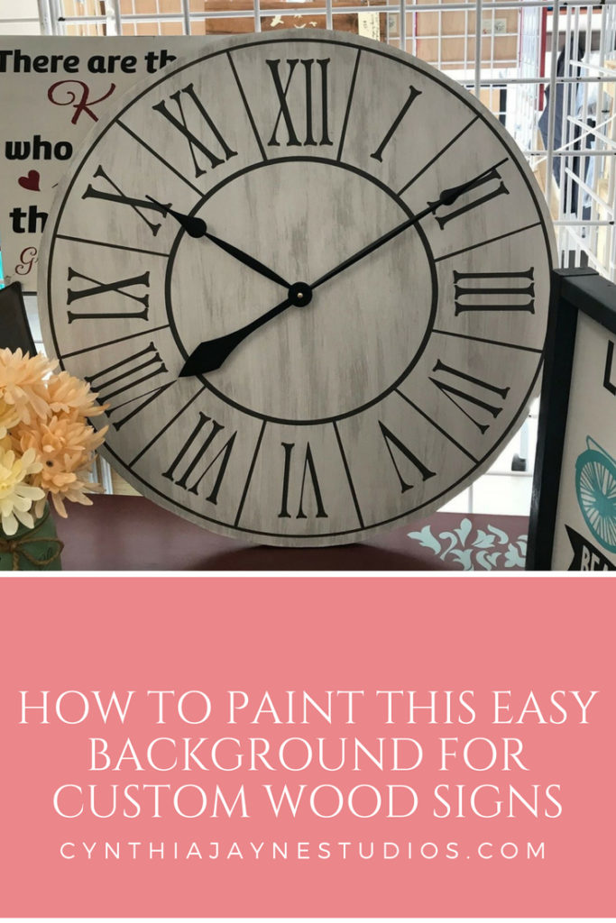 How to Paint This Easy Background for Custom Wood Signs