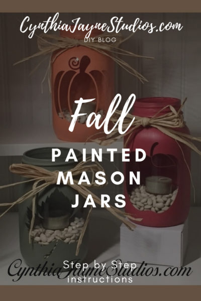 How to make these Simple Fall Painted Mason Jars